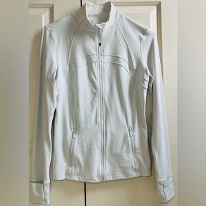🍒LULULEMON sz 10 DEFINE Jacket BONE Cream Off-White Full-Length *NULU